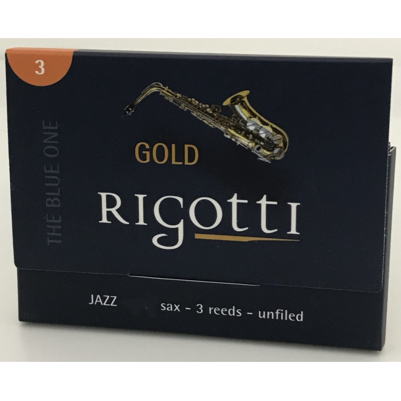 RIGOTTI - TENOR Saxophone Reeds - GOLD JAZZ